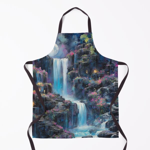 Item preview, Fantastical Moonlit Waterfall Garden designed and sold by Sadia Jannat.