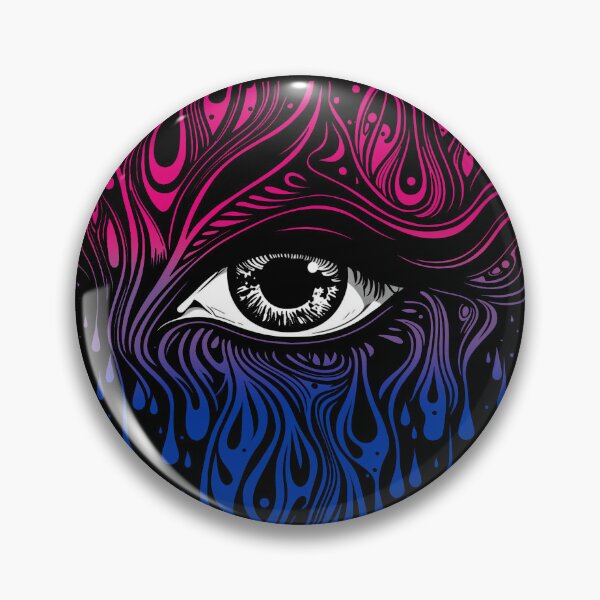 Item preview, Trippy Bisexual Pride Flag Colored Eye, Evil Eye Bi Rave Design  designed and sold by Travelslightly.