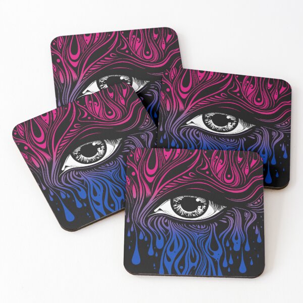 Item preview, Trippy Bisexual Pride Flag Colored Eye, Evil Eye Bi Rave Design  designed and sold by Travelslightly.