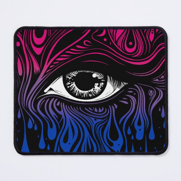 Item preview, Trippy Bisexual Pride Flag Colored Eye, Evil Eye Bi Rave Design designed and sold by Travelslightly.