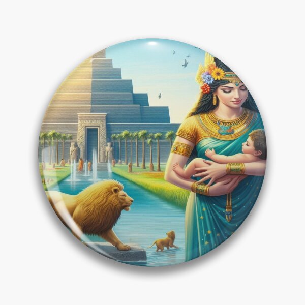 Item preview, Ishtar (Inanna), goddess of love, war, fertility and life, Lion of Babylon, Mesopotamia, cuneiform texts, palm tree, marsh, birth, newborn, genesis, origin designed and sold by Redbdon.