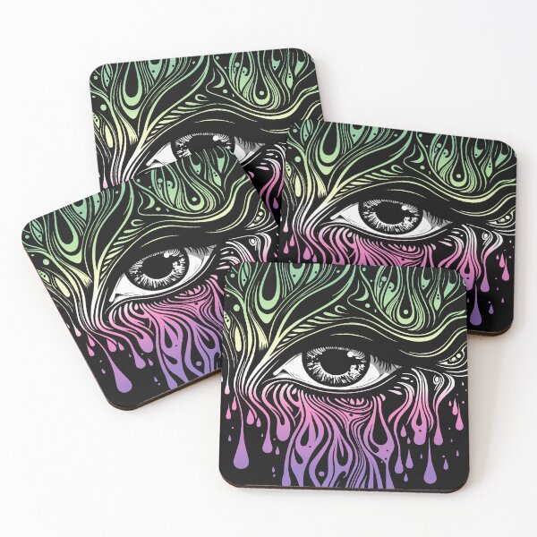 Item preview, Trippy Genderfae Pride Flag Colored Eye, Evil Eye Genderdoe Rave Design  designed and sold by Travelslightly.