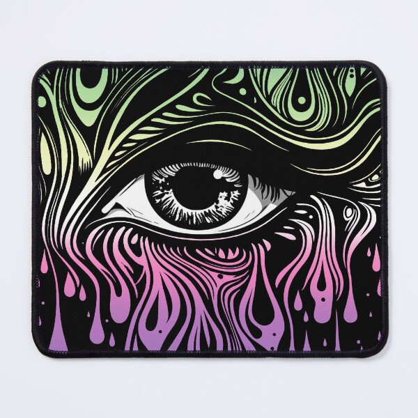 Item preview, Trippy Genderfae Pride Flag Colored Eye, Evil Eye Genderdoe Rave Design designed and sold by Travelslightly.