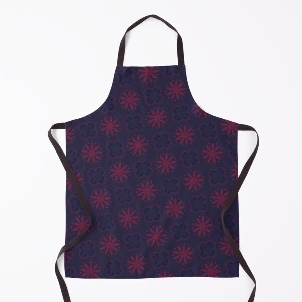 Item preview, Purple Flowers On Blue Pattern designed and sold by PatternsPalette.
