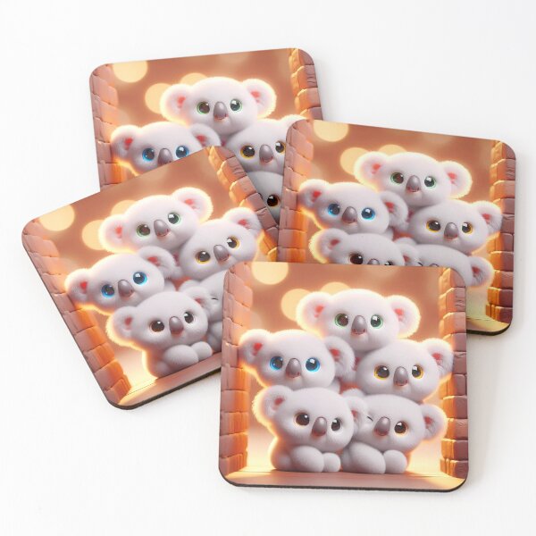 Item preview, Enchanting Koala Quartet,fluffy koala characters designed and sold by aminz4.
