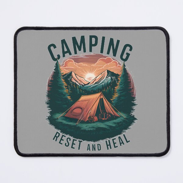 Item preview, Camping Reset And Heal Against A Sunset designed and sold by ILOVEART247.