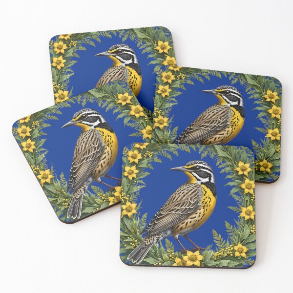 Item preview, A Western Meadowlark Surrounded By Oregon-grape designed and sold by taiche.