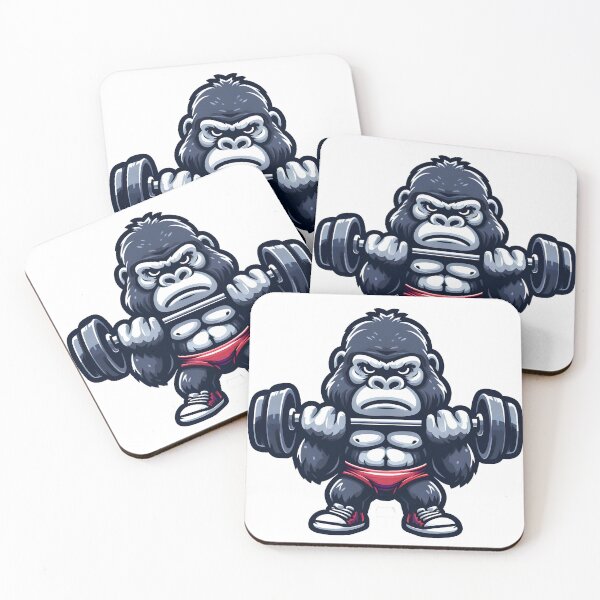 Item preview, Gorilla Gains - Primal Power in the Gym designed and sold by Apex-Ape.