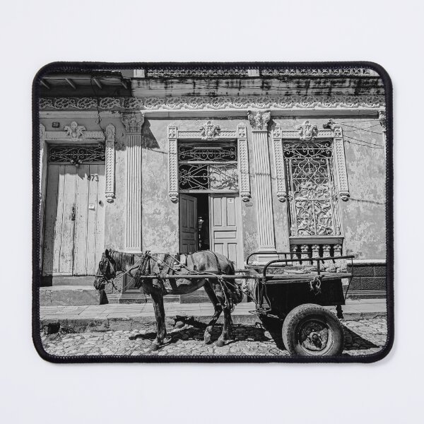 Item preview, Horse-drawn cart from Trinidad, Cuba. B&W  designed and sold by Lie Yim.