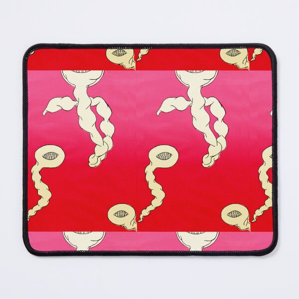 Item preview, Abstract drawing spermatozoa hovering on pink red background designed and sold by Carré Comme Orange.