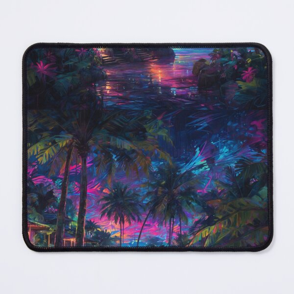 Item preview, Luminous Tropical Paradise at Night designed and sold by Sadia  Jannat.