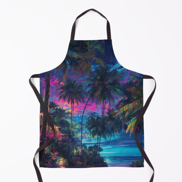 Item preview, Luminous Tropical Paradise at Night designed and sold by Sadia Jannat.