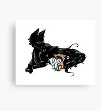 A Boy and his Dogfather Canvas Print