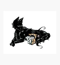 A Boy and his Dogfather Photographic Print