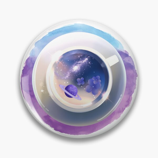 Item preview, Galactic Tea Space Teacup Galaxy Coffee designed and sold by WildWoodlandWitch.