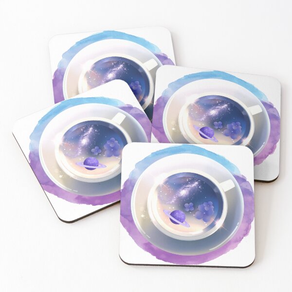 Item preview, Galactic Tea Space Teacup Galaxy Coffee designed and sold by WildWoodlandWitch.
