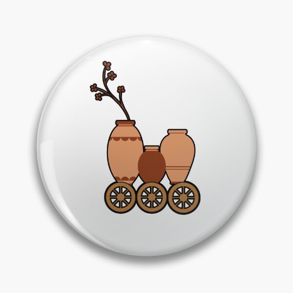 Item preview, pottery ceramic clay pots kiln artist floral love for pottery Stickers designed and sold by DesignYourWaystore.