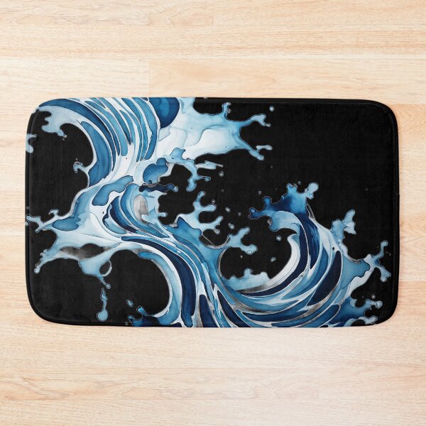 Item preview,  blue and white drawing of a wave designed and sold by Enga6.