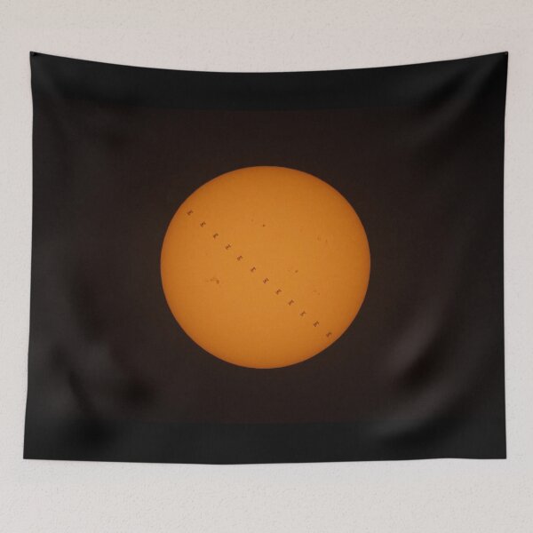 Item preview, International Space Station (ISS) closeup transit of the sun June 1, 2024 designed and sold by James Cumming.