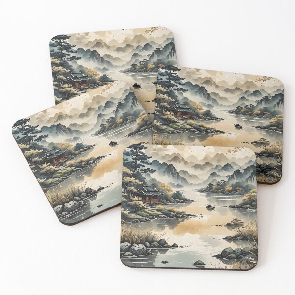 Item preview, Landscape Chinese art style designed and sold by Cloofur.