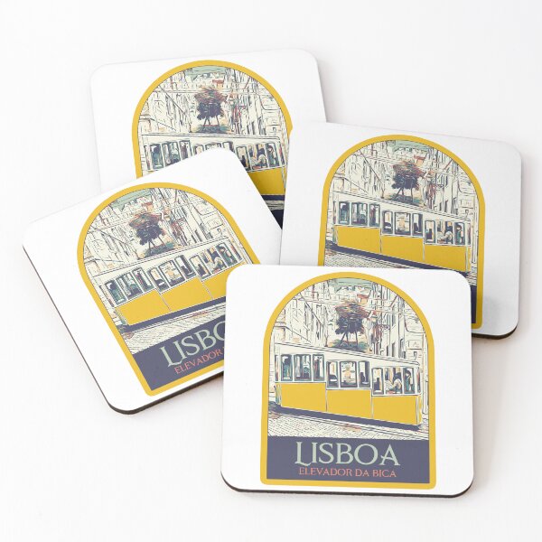 Item preview, Illustration of the Famous Bica Funicular in Lisbon, Portugal designed and sold by Lemomo-artworks.