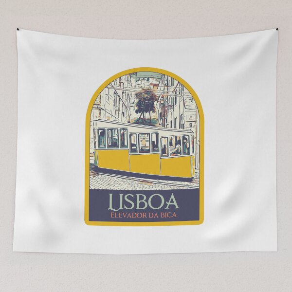 Item preview, Illustration of the Famous Bica Funicular in Lisbon, Portugal designed and sold by Lemomo-artworks.
