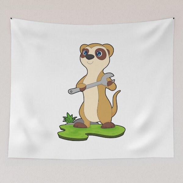 Item preview, Meerkat Mechanic Wrench Workshop designed and sold by Snabdesign84.
