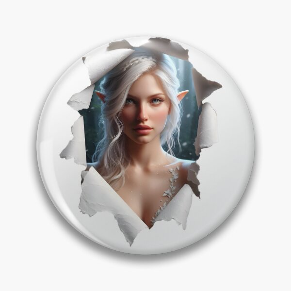 Item preview, Enigmatic Revelation Portrait Elf designed and sold by AI-Only Creations.