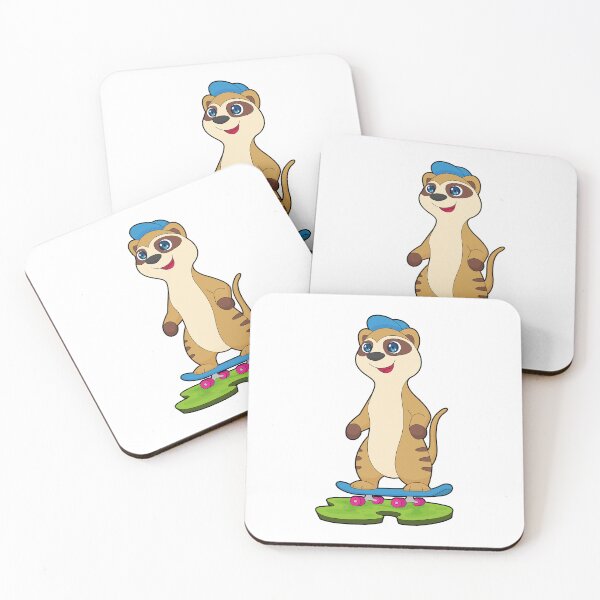 Item preview, Meerkat Skater Skateboard designed and sold by Snabdesign84.