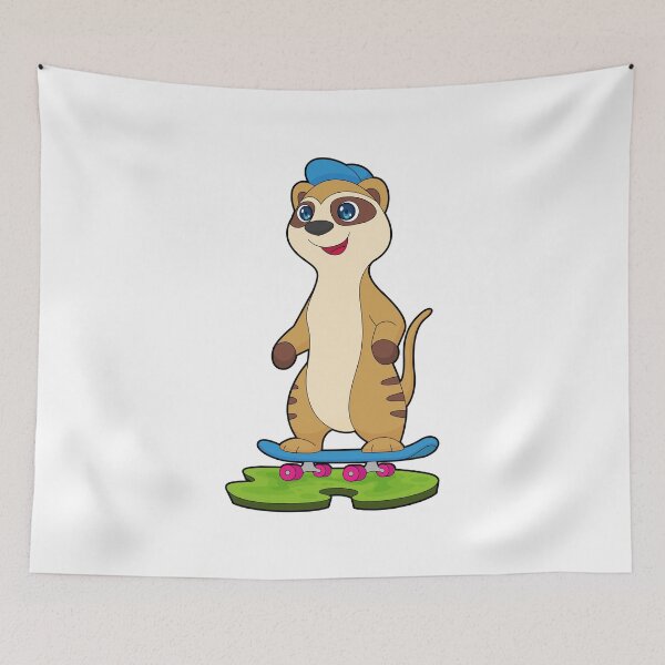 Item preview, Meerkat Skater Skateboard designed and sold by Snabdesign84.
