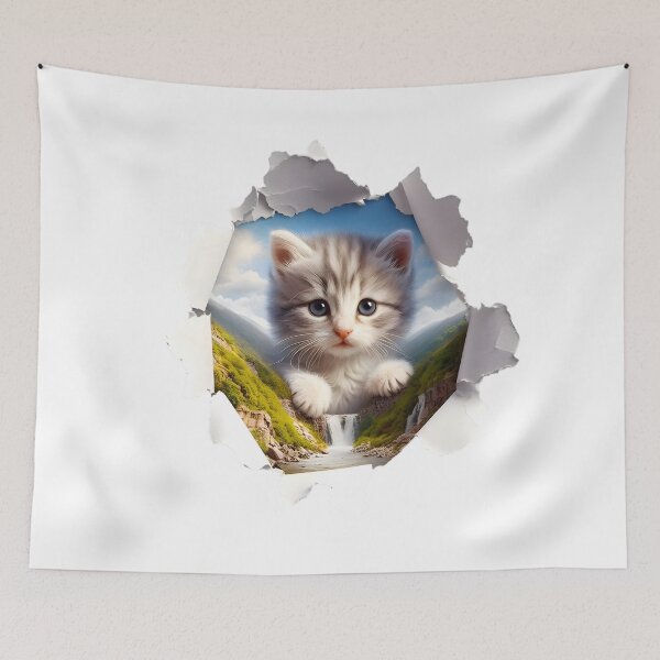 Item preview, Enigmatic Revelation Kitten designed and sold by AI-Only Creations.