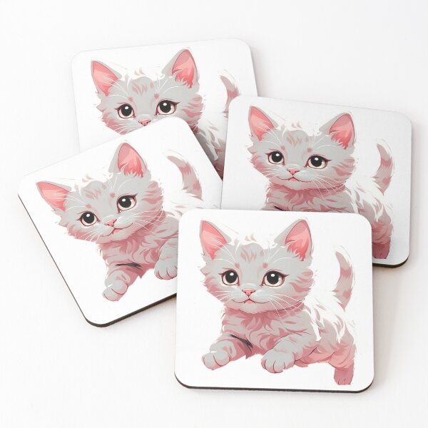 Item preview, White kitten designed and sold by LevCreates.