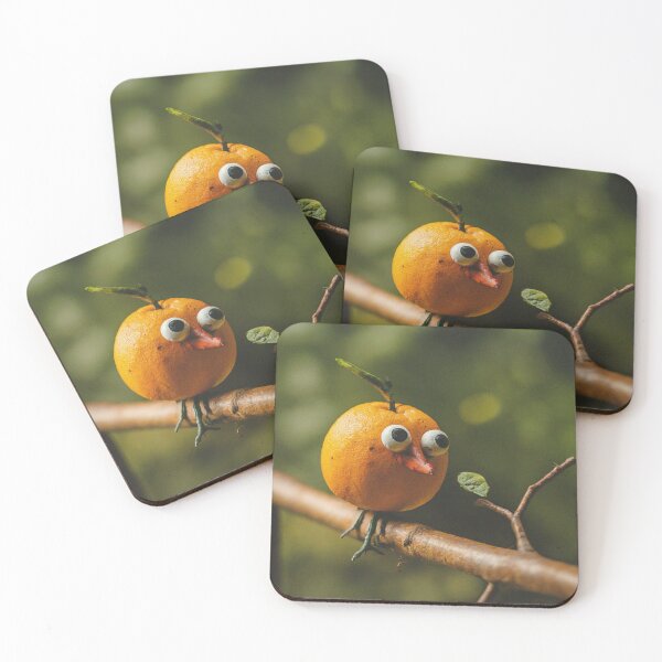 Item preview, Googly-Eyed Orange Bird designed and sold by BestArtByArvind.