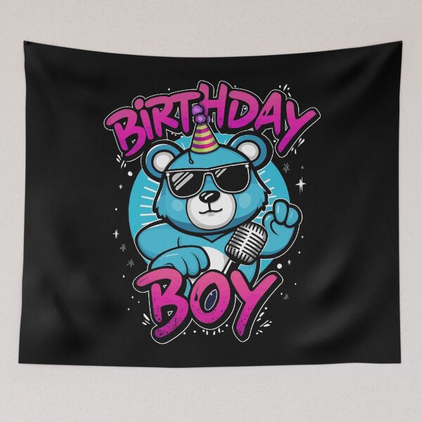 Item preview, Birthday Boy Cool Bear Celebration designed and sold by Quirky Shirts.