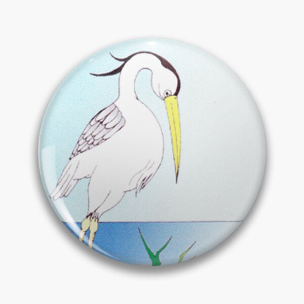 Item preview, Colorized drawing Fable the Heron  designed and sold by Carré Comme Orange.