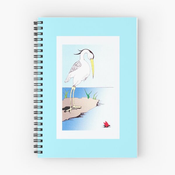 Item preview, Colorized drawing Fable the Heron  designed and sold by Carré Comme Orange.