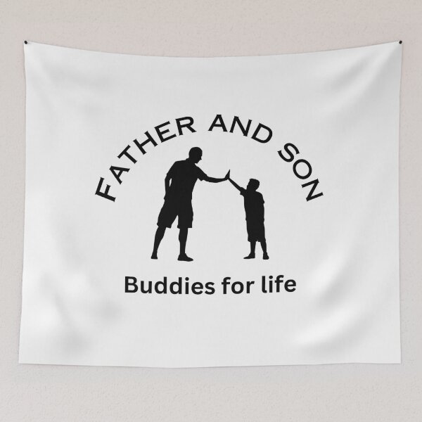 Item preview, Father and Son, Buddies For Life designed and sold by PixelsNBows.