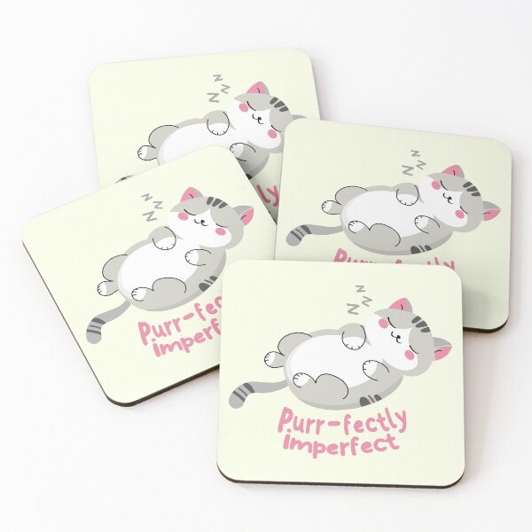 Item preview, Purrfectly Imperfect with Cute sleeping cat designed and sold by oryzasian.