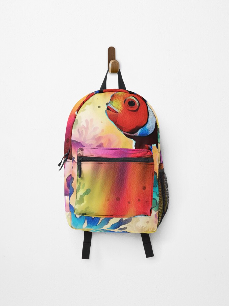 Thumbnail 1 of 3, Backpack, Clownfish designed and sold by BevLav.