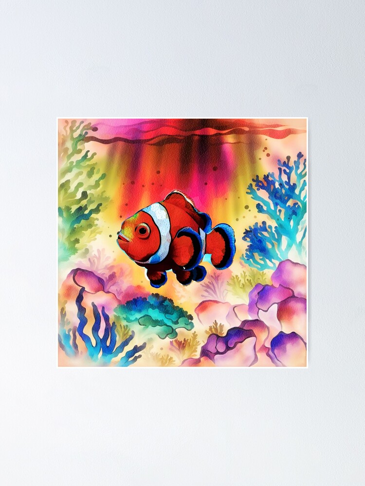 Thumbnail 1 of 3, Poster, Clownfish designed and sold by BevLav.