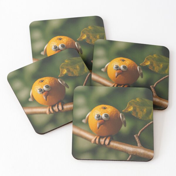 Item preview, Googly-Eyed Orange Bird designed and sold by BestArtByArvind.