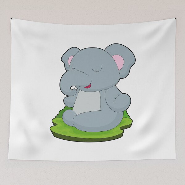 Item preview, Elephant Yoga Fitness Meditation designed and sold by Snabdesign84.