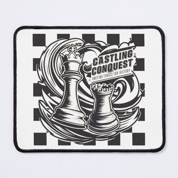Item preview, Chess Castling Conquest T-Shirt, Artistic Chess Pieces Design Tee, Unique Chess Lovers T-Shirt Gift, Uniting Forces for Victory designed and sold by Zeng-Graphics.