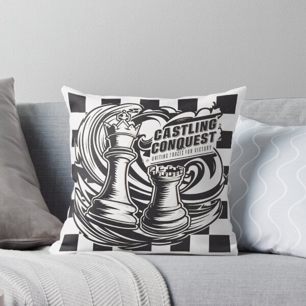 Item preview, Chess Castling Conquest T-Shirt, Artistic Chess Pieces Design Tee, Unique Chess Lovers T-Shirt Gift, Uniting Forces for Victory designed and sold by Zeng-Graphics.
