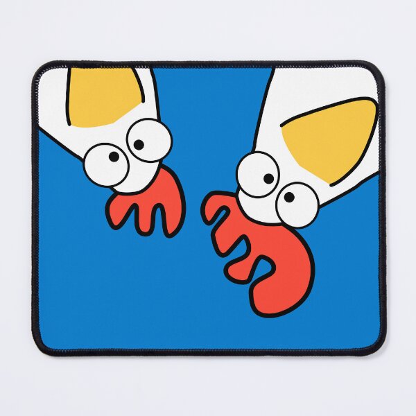 Item preview, illustration of a chicken on a blue background designed and sold by Artgaus1.