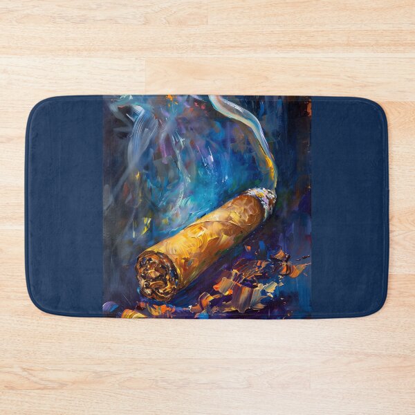 Item preview, Sensuous Spirals - Vivid Swirls of Cigar Smoke Amid Dynamic Contrasting Colors of Light and Shadow designed and sold by OlfactoART Studio.