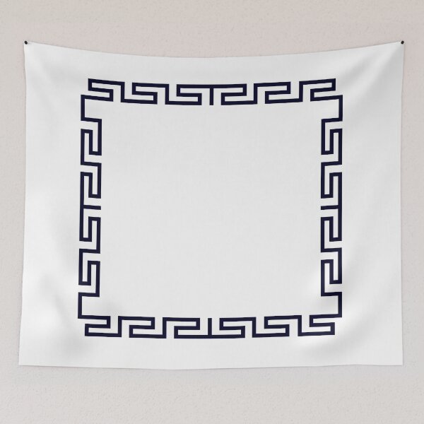 Item preview, Mykonos - Design : Navy blue on white designed and sold by Marc Reverger.