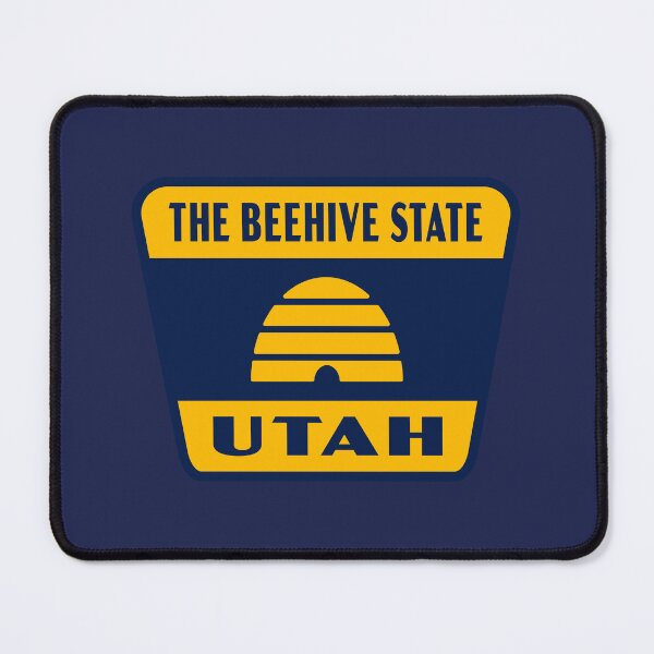 Item preview, The Beehive State Utah Retro Flag Badge designed and sold by deadmansupplyco.