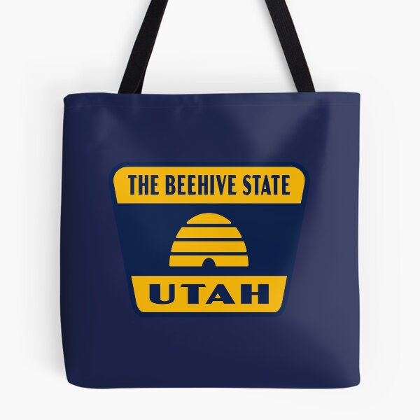 Item preview, The Beehive State Utah Retro Flag Badge designed and sold by deadmansupplyco.