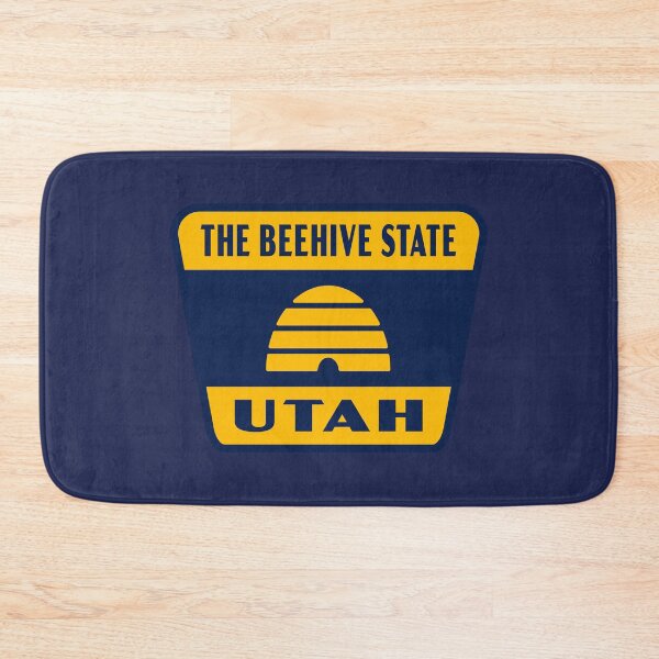 Item preview, The Beehive State Utah Retro Flag Badge designed and sold by deadmansupplyco.